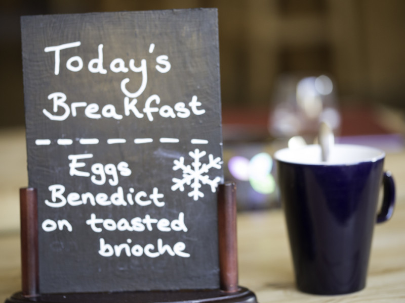 A chalet breakfast